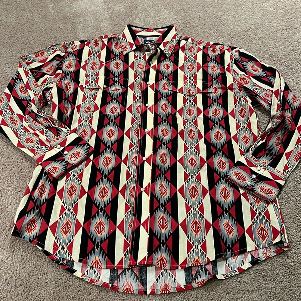 Wrangler Pearl Snap Western Shirt